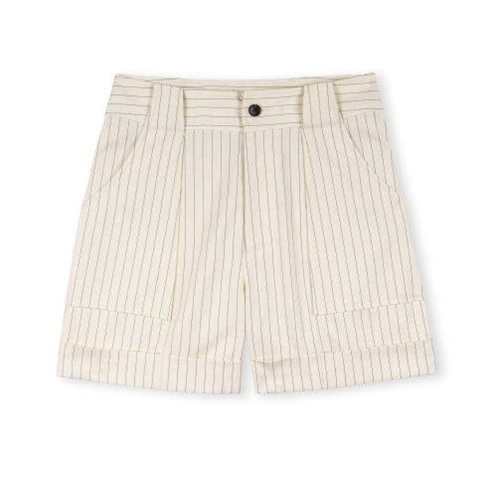 Rails Maryam Short in Birch Pinstripe 6 NWT Suiting Minimalist Quiet Luxury Chic - Picture 6 of 7